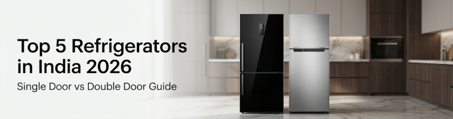 Top 5 Refrigerators in India 2026 (Double Door vs Single Door Guide)